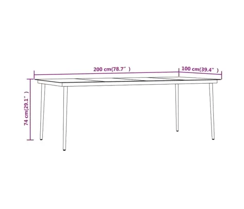 9-Osaline Aiamööbli Komplekt Patjadega, Hall
