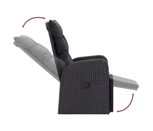 Sodo Komplektas Su Pagalvėlėmis, 9 Dalių, Juodas