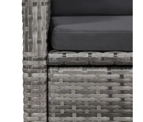 9-Osaline Aiamööbli Komplekt Patjadega, Hall