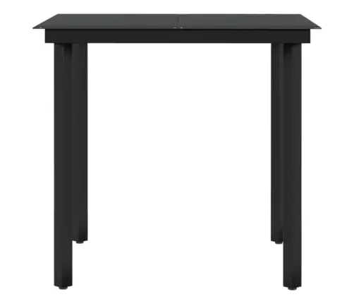 Sodo Valgomojo Komplektas Su Pagalvėlėmis, 3 Dalių, Juodas