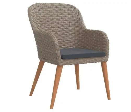 Sodo Komplektas Su Pagalvėlėmis, 5 Dalių, Rudos Spalvos