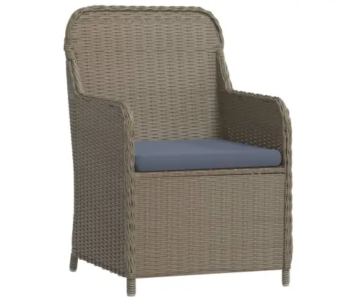 3-Osaline Aia Söögimööbli Komplekt Patjadega, Pruun