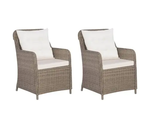 3-Daļīgs Dārza Mēbeļu Komplekts, Brūns Vidaxl