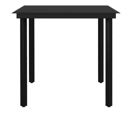 5-Daļīgs Dārza Mēbeļu Komplekts, Melns Vidaxl