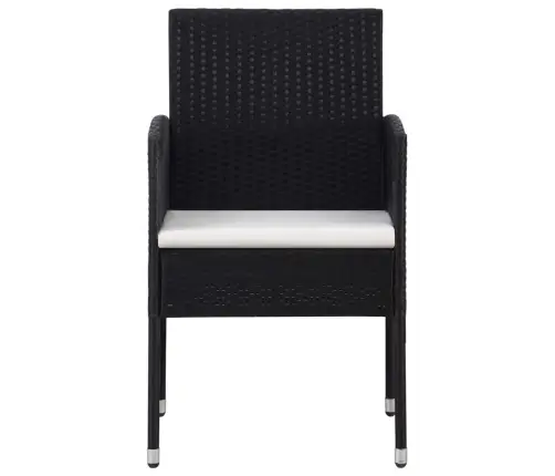 7-Daļīgs Dārza Mēbeļu Komplekts, Melns Vidaxl