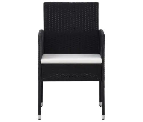 7-Daļīgs Dārza Mēbeļu Komplekts, Melns Vidaxl