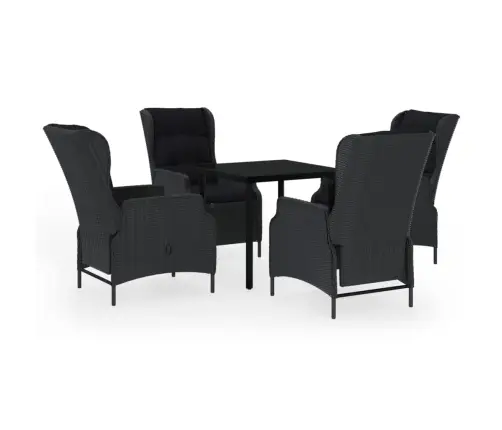 Sodo Valgomojo Baldų Komplektas, 5 Dalių, Tamsiai Pilkas Sodo Valgomojo Baldų Komplektas, 5 Dalių, Tamsiai Pilkas