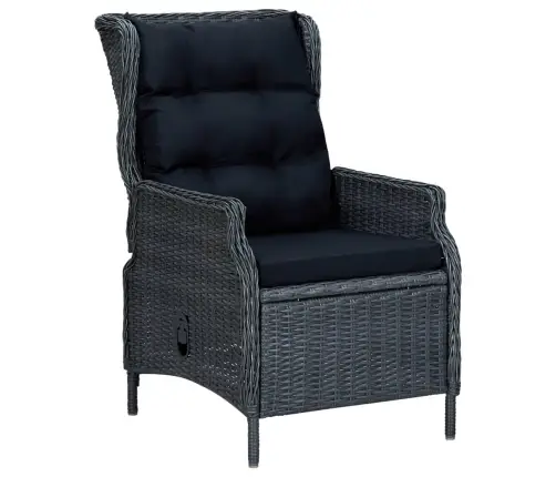 Sodo Valgomojo Baldų Komplektas, 5 Dalių, Tamsiai Pilkas Sodo Valgomojo Baldų Komplektas, 5 Dalių, Tamsiai Pilkas