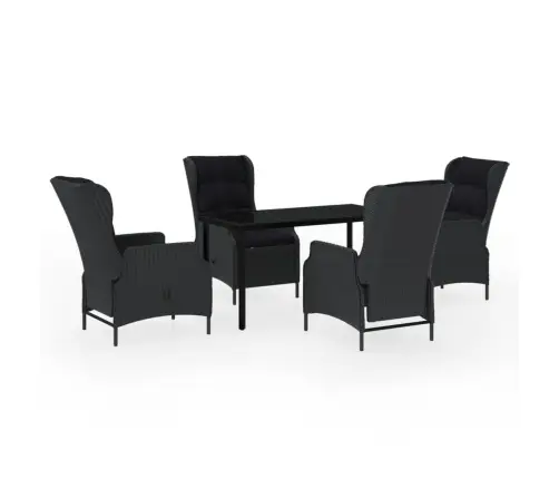 5-Daļīgs Dārza Mēbeļu Komplekts, Tumši Pelēks Vidaxl 5-Daļīgs Dārza Mēbeļu Komplekts, Tumši Pelēks Vidaxl