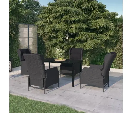 5-Daļīgs Dārza Mēbeļu Komplekts, Tumši Pelēks Vidaxl 5-Daļīgs Dārza Mēbeļu Komplekts, Tumši Pelēks Vidaxl
