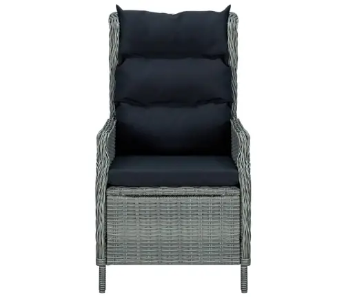 7-Daļīgs Dārza Mēbeļu Komplekts, Gaiši Pelēks Vidaxl