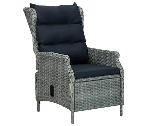 3-Daļīgs Dārza Mēbeļu Komplekts, Gaiši Pelēks Vidaxl