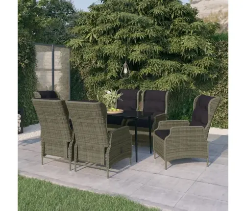 7-Daļīgs Dārza Mēbeļu Komplekts, Brūns Vidaxl