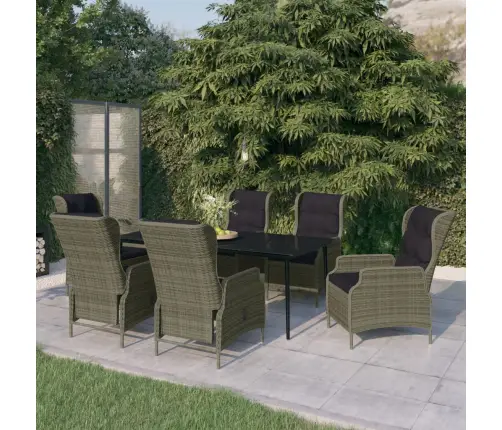 7-Daļīgs Dārza Mēbeļu Komplekts, Brūns Vidaxl