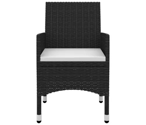 7-Daļīgs Dārza Mēbeļu Komplekts, Matrači, Rotangpalma, Stikls Vidaxl