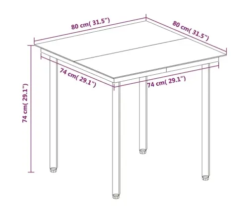 5-Osaline Aiamööbli Komplekt Patjadega, Polürotang Ja Klaas