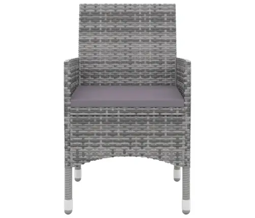 3-Daļīgs Dārza Mēbeļu Komplekts, Pe Rotangpalma, Stikls Vidaxl