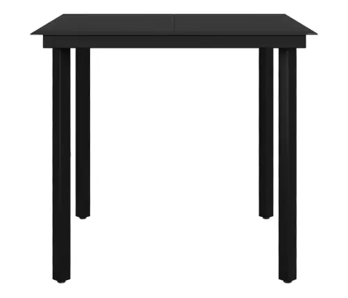 3-Daļīgs Dārza Mēbeļu Komplekts, Pe Rotangpalma, Stikls Vidaxl