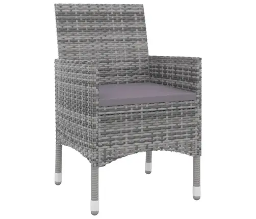 Sodo Komplektas Su Pagalvėlėmis, 3 Dalių, Poliratanas/Stiklas