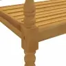 Sols Ar Pelēku Matraci, 150 Cm, Masīvs Tīkkoks Vidaxl