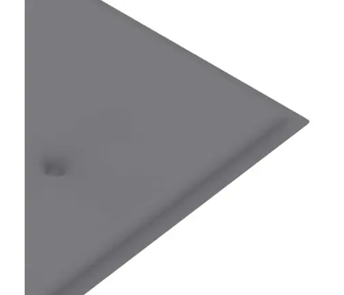 Sols Ar Pelēku Matraci, 150 Cm, Masīvs Tīkkoks Vidaxl