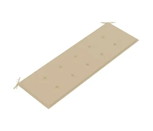 Batavia Suoliukas Su Smėlio Spalvos Pagalvėle, 150cm Tikmedis