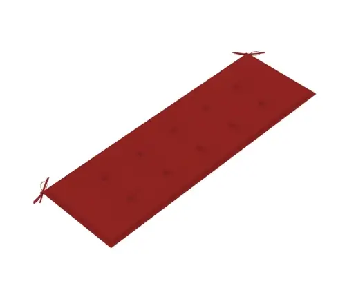 Sols Ar Sarkanu Matraci, 150 Cm, Masīvs Tīkkoks Vidaxl