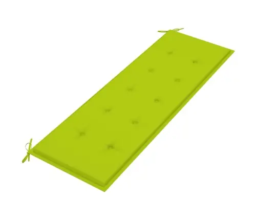 Batavia Suoliukas Su Žalia Pagalvėle, 150cm Tikmedžio Masyvas