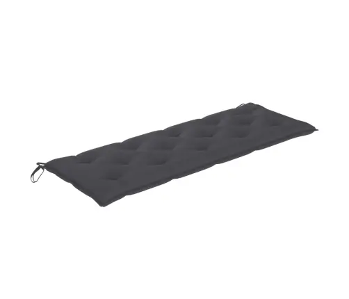 Sols Ar Pelēku Matraci, 150 Cm, Masīvs Tīkkoks Vidaxl