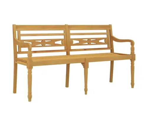 Batavia Suoliukas Su Kremine Pagalvėle, 150cm Tikmedis