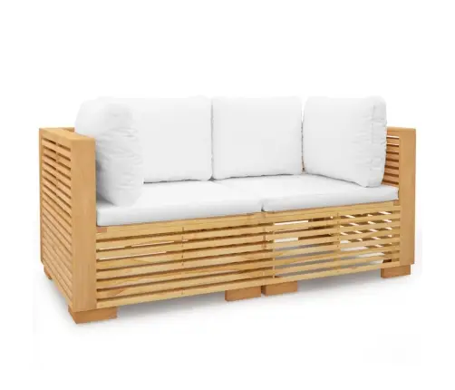 Dārza Stūra Dīvāni Ar Spilveniem 2 Gab., Masīvs Tīkkoks Vidaxl