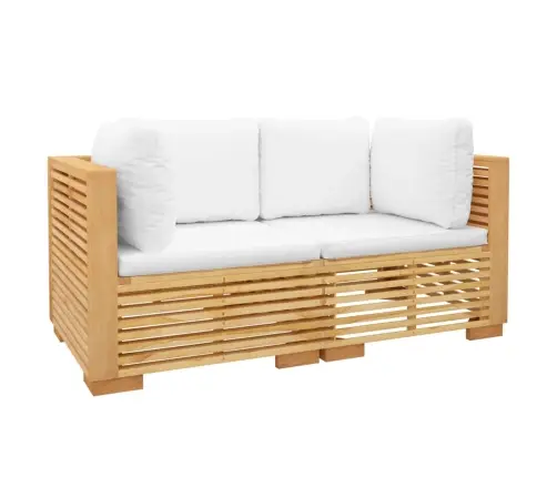 Dārza Stūra Dīvāni Ar Spilveniem 2 Gab., Masīvs Tīkkoks Vidaxl