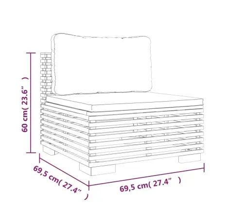 Sodo Poilsio Komplektas Su Pagalvėlėmis, 3 Dalių, Tikmedis