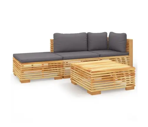 Sodo Poilsio Komplektas Su Pagalvėlėmis, 4 Dalių, Tikmedis