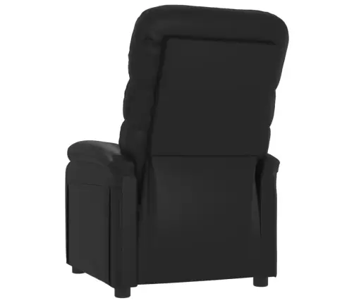 Atpūtas Krēsls, Atgāžams, Melna Mākslīgā Āda Vidaxl