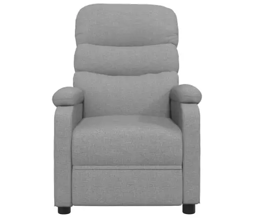 Atpūtas Krēsls, Atgāžams, Gaiši Pelēks Audums Vidaxl