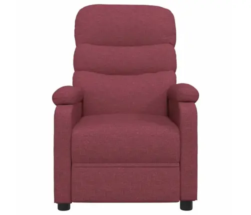 Atpūtas Krēsls, Atgāžams, Vīnsarkans Audums Vidaxl