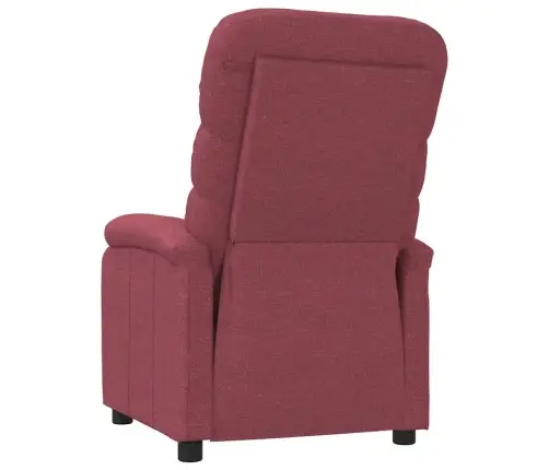 Atpūtas Krēsls, Atgāžams, Vīnsarkans Audums Vidaxl