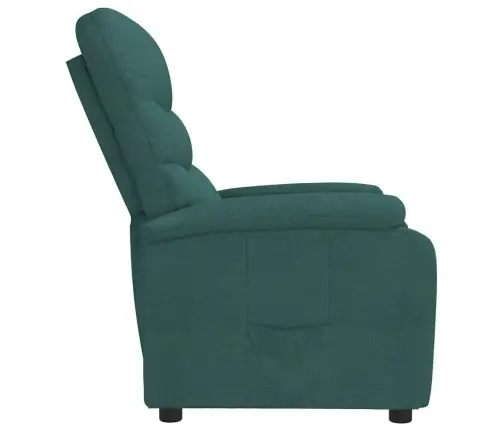 Atpūtas Krēsls, Atgāžams, Tumši Zaļš Audums Vidaxl Atpūtas Krēsls, Atgāžams, Tumši Zaļš Audums Vidaxl