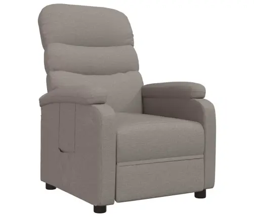 Atpūtas Krēsls, Atgāžams, Pelēkbrūns Audums Vidaxl