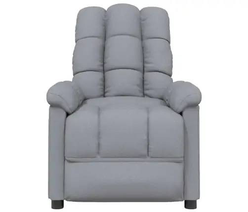 Masāžas Krēsls, Gaiši Pelēks Audums Vidaxl