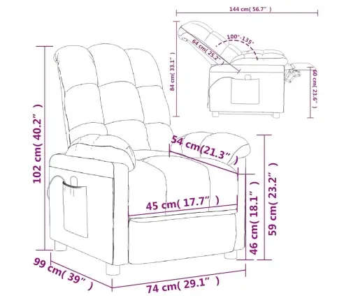 Masāžas Krēsls, Tumši Zaļš Audums Vidaxl