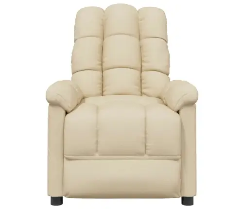 Masāžas Krēsls, Krēmkrāsas Audums Vidaxl