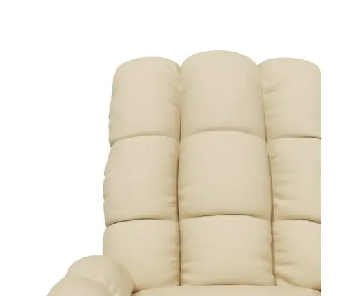 Masāžas Krēsls, Krēmkrāsas Audums Vidaxl