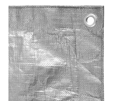 Brezenta Pārklājs, 180 G/M², 8X10 M, Pelēks, Hdpe Vidaxl