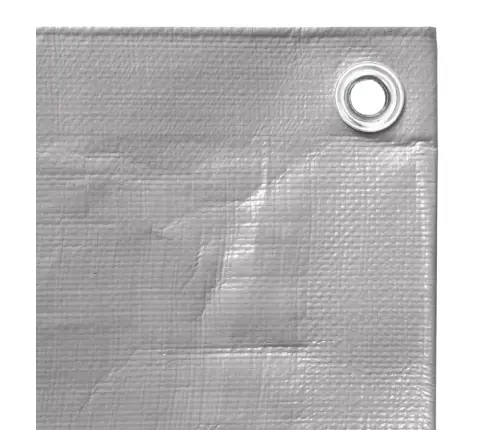 Brezenta Pārklājs, 260 G/M², 3X3 M, Pelēks, Hdpe Vidaxl