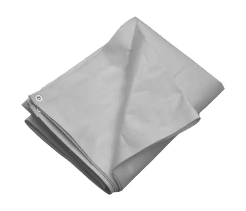 Brezenta Pārklājs, 260 G/M², 8X8 M, Pelēks, Hdpe Vidaxl