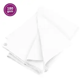 Brezenta Pārklājs, Tents, 180 G/M², 3X6 M, Balts, Hdpe Vidaxl
