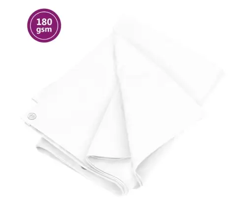 Brezenta Pārklājs, Tents, 180 G/M², 8X8 M, Balts, Hdpe Vidaxl