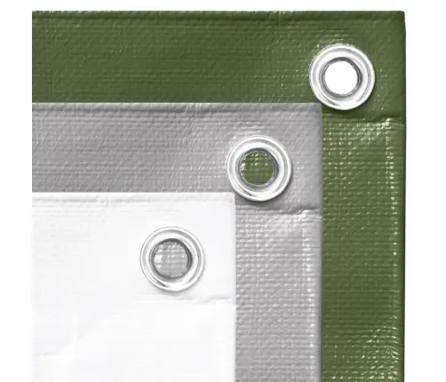 Brezenta Pārklājs, 260 G/M², 6X12 M, Balts, Hdpe Vidaxl